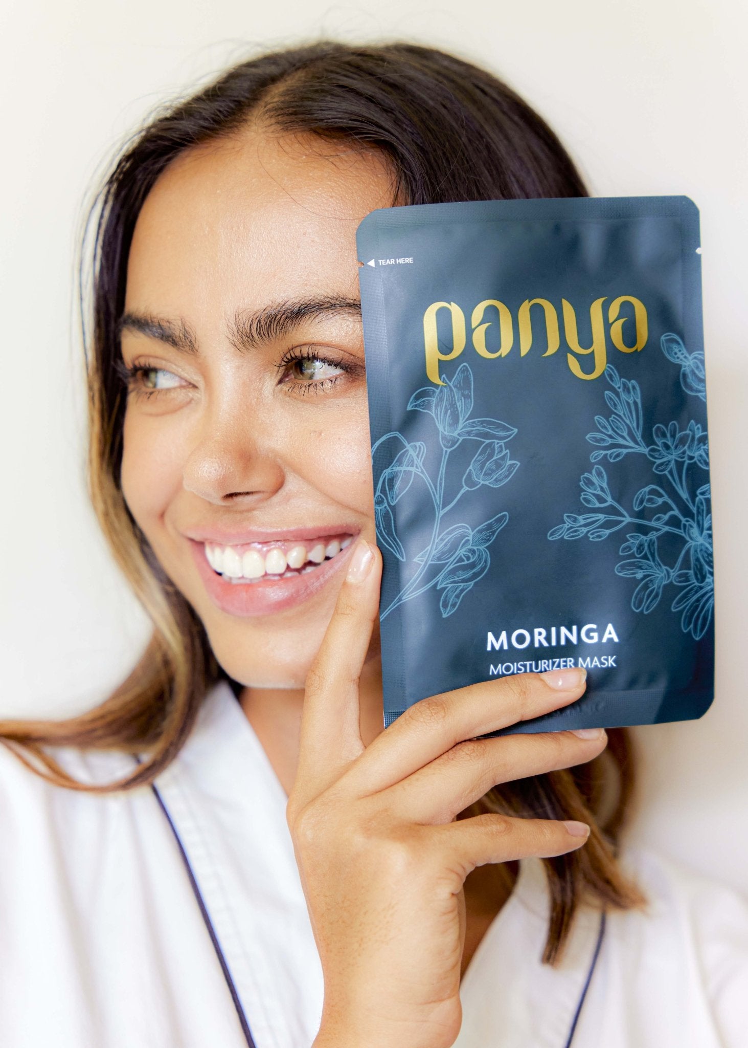Panya Moringa Face Mask: organic, multi-layer hydration and rejuvenation With Thai moringa extracts, vitamin b3 &amp; collagen.